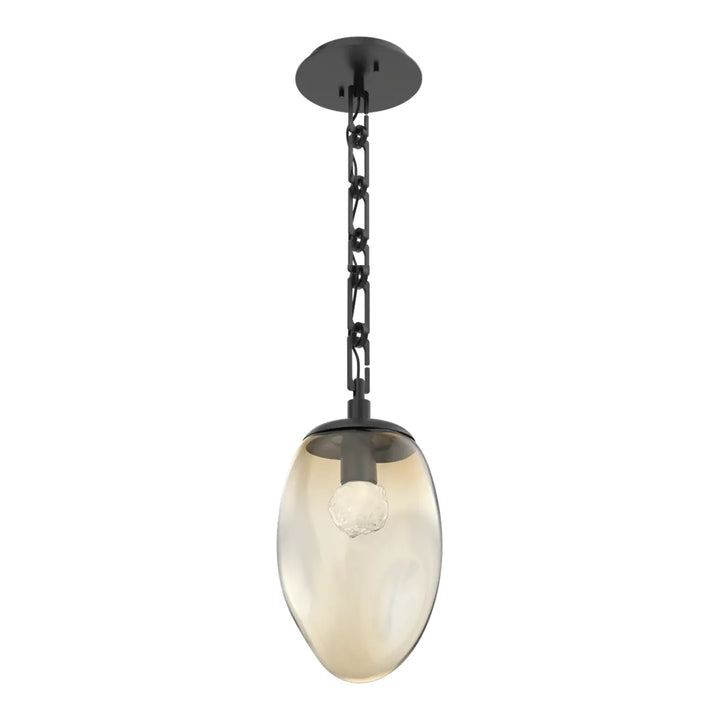 Meteo Pendant by Hammerton Studio – LED in Matte Black on Rectangular Chain
