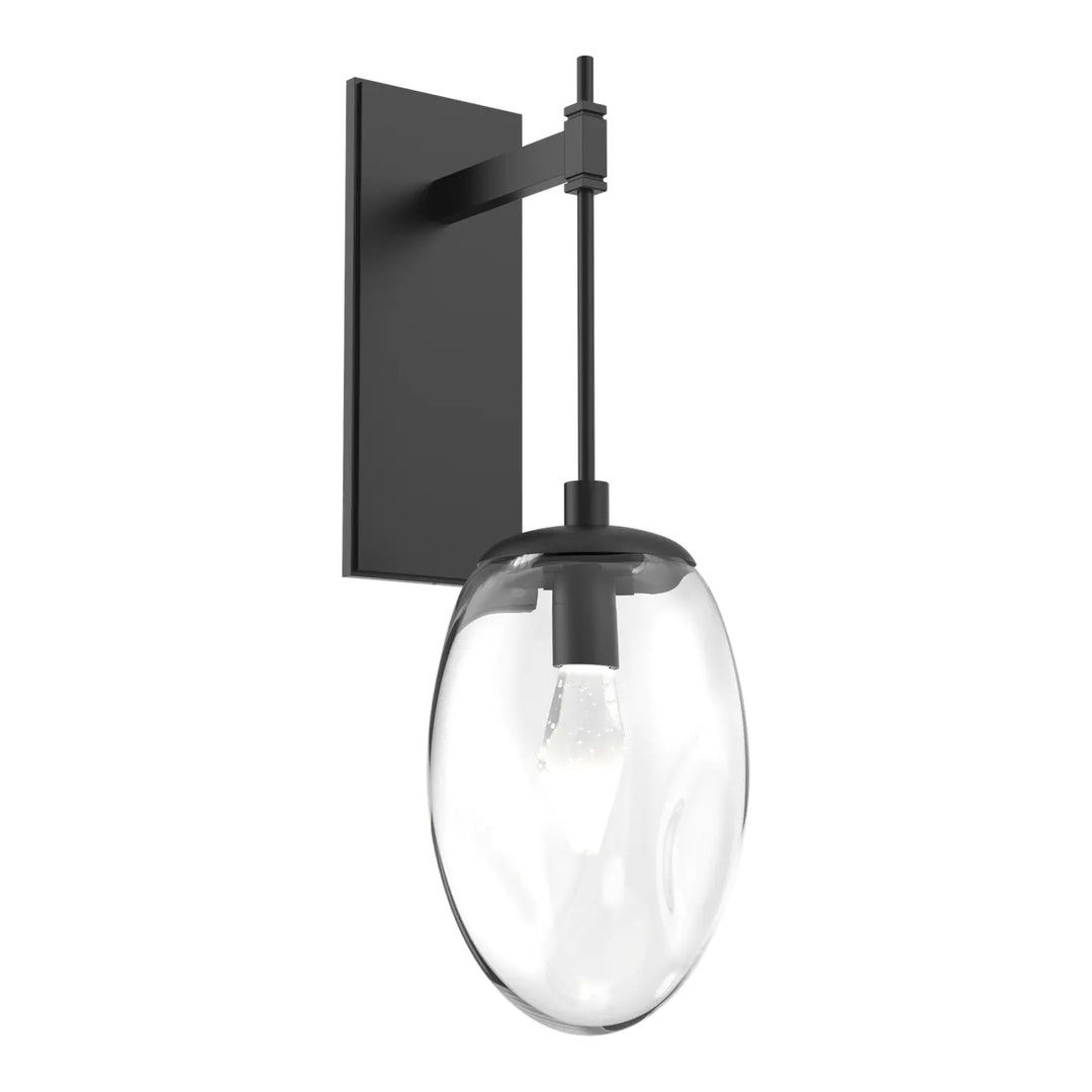 Meteo Tempo Sconce by Hammerton Studio – LED in Matte Black with Clear glass