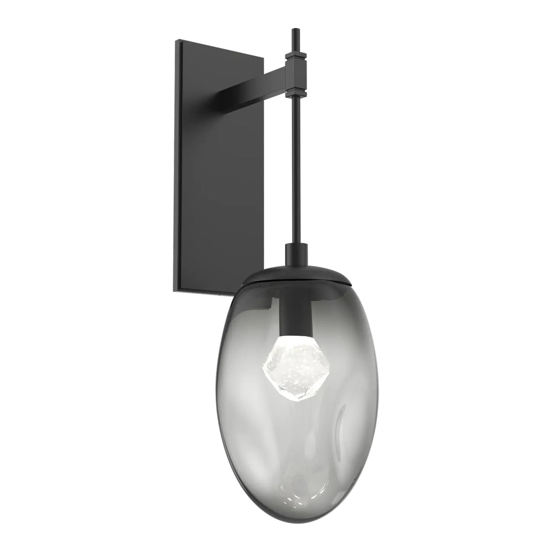 Meteo Tempo Sconce by Hammerton Studio – LED in Matte Black with Zircon inner diffuser