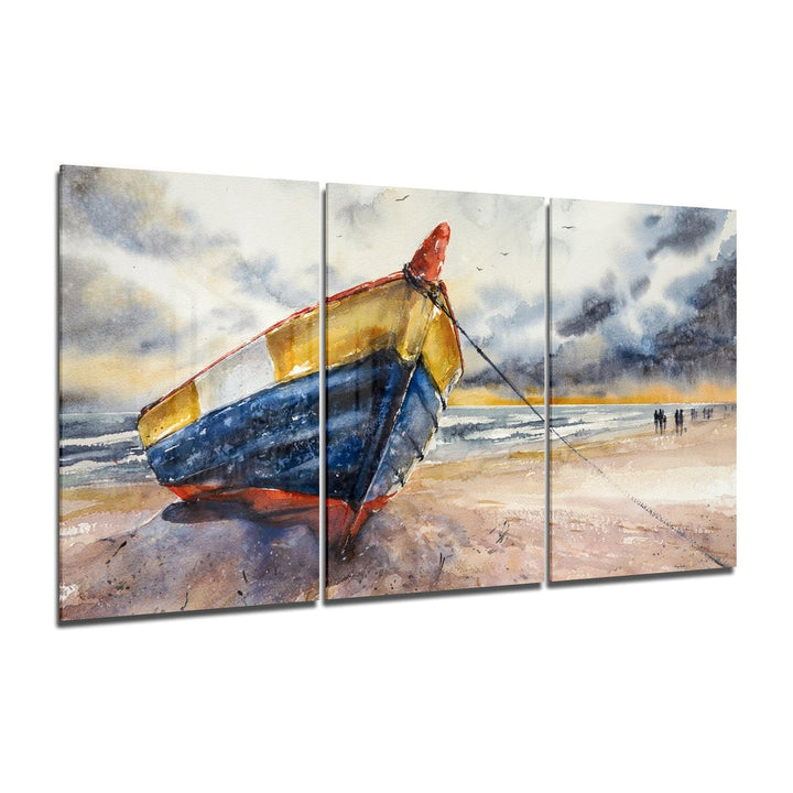 Abandoned Boat Mega Glass Wall Art Insigne