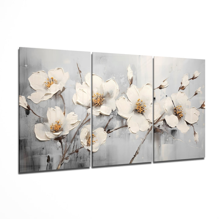 Daisies Glass Wall Art.