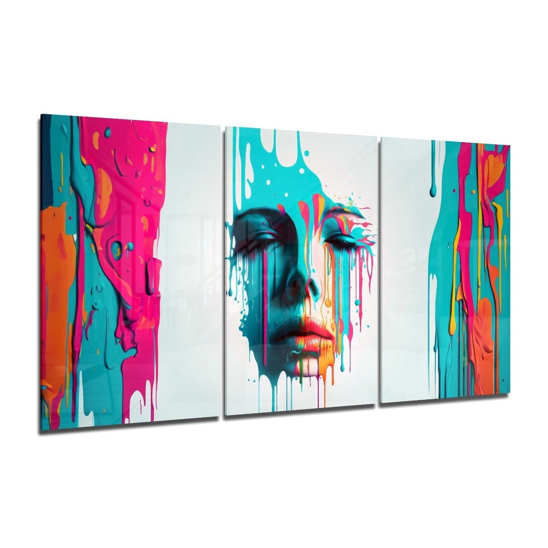 Face of Her Mega Glass Wall Art Insigne