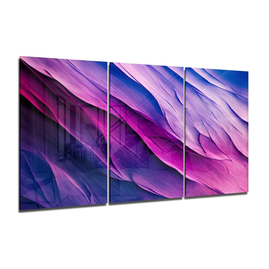 Purple Mega Glass Wall Art Insigne
