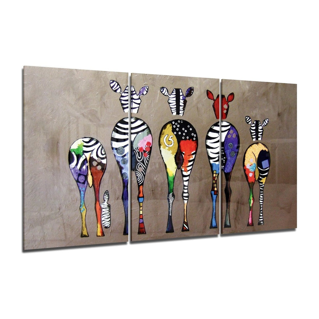 Zebras Mega Glass Wall Art Insigne