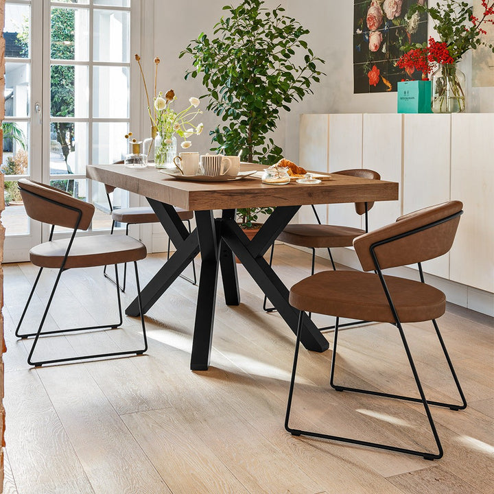 Mikado Extendable Dining Table by Connubia in a styled interior