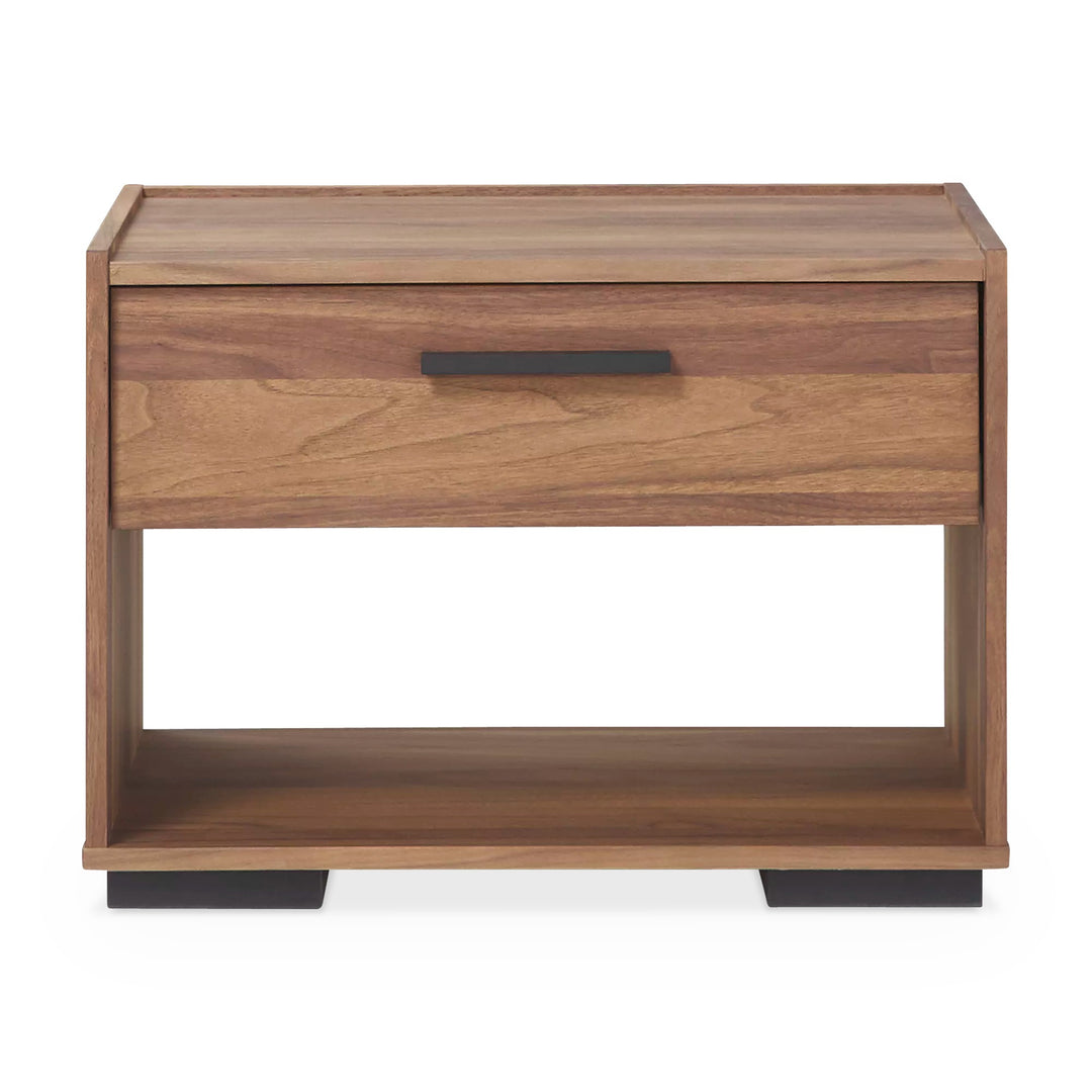 Mira Night Table — studio view, walnut finish