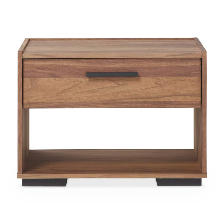 Mira Night Table — studio view, walnut finish