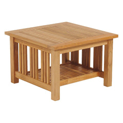 Mission Low Table 60 by Barlow Tyrie, white background