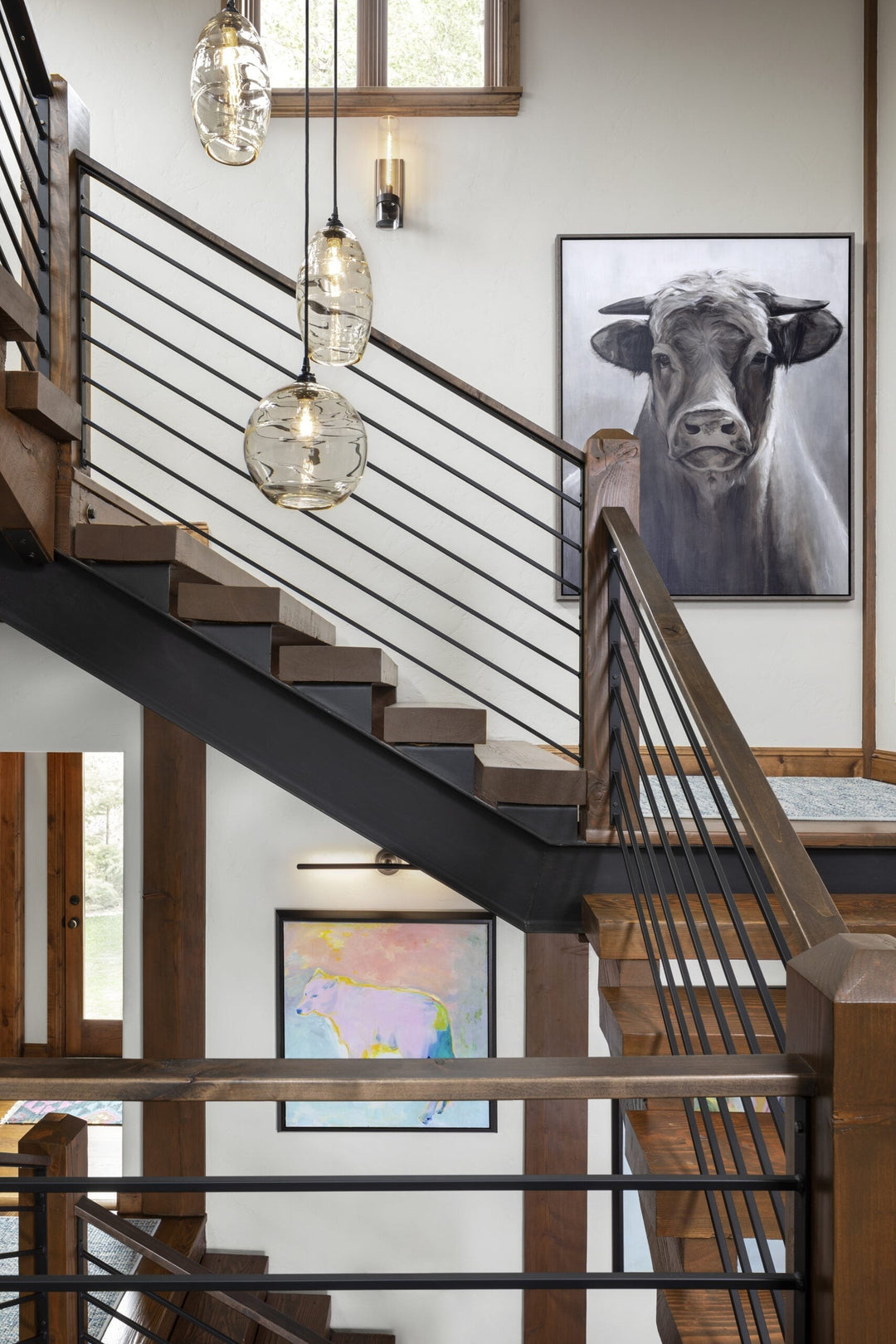 Misto Round Pendant Chandelier by Hammerton Studio in a styled interior