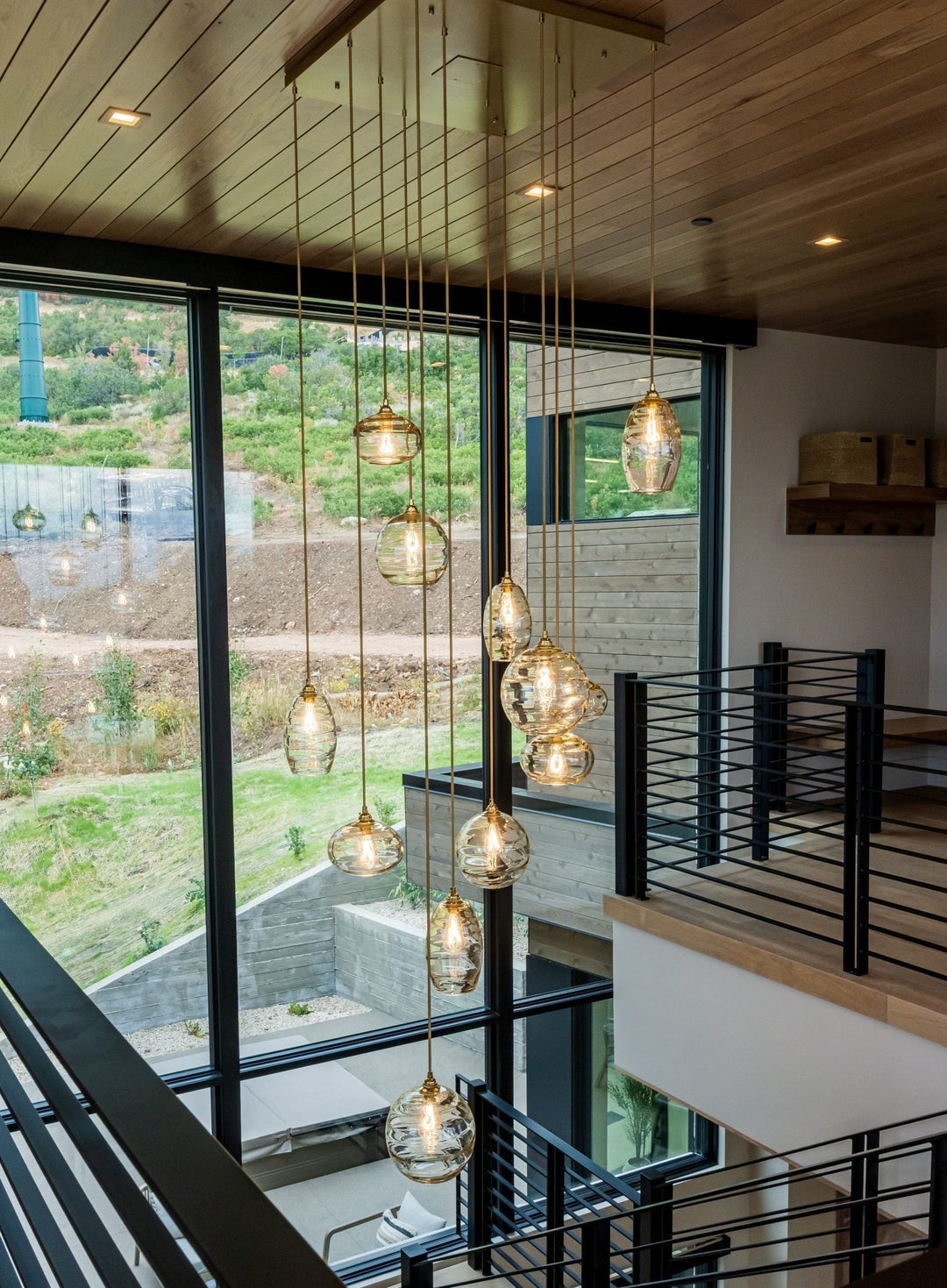 Misto Square Pendant Chandelier by Hammerton Studio in a styled interior