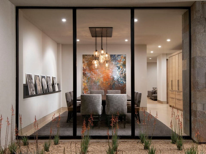 Misto Square Pendant Chandelier by Hammerton Studio in a styled interior