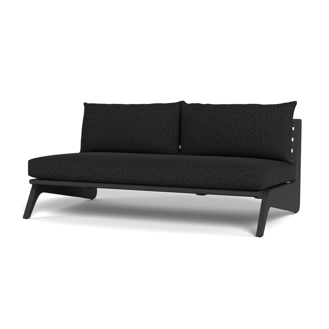 MLB Aluminum 2 Seat Armless Sofa by Harbour detail view 1