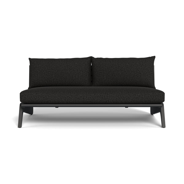 MLB Aluminum 2 Seat Armless Sofa by Harbour