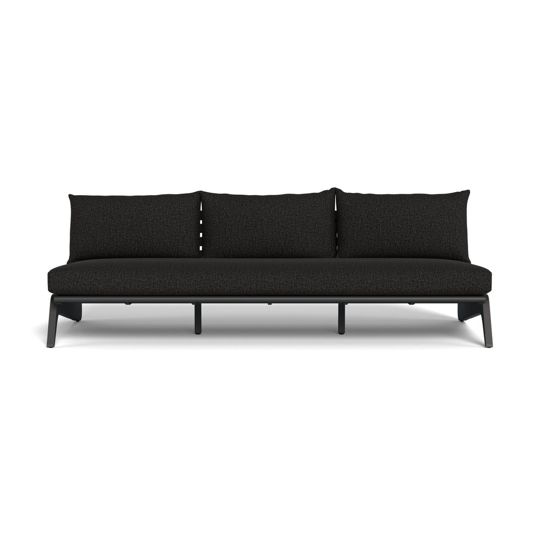 MLB Aluminum 3 Seat Armless Sofa by Harbour