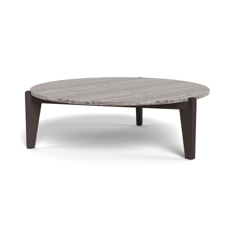 MLB Aluminum Round Coffee Table by Harbour in Aluminum Bronze
