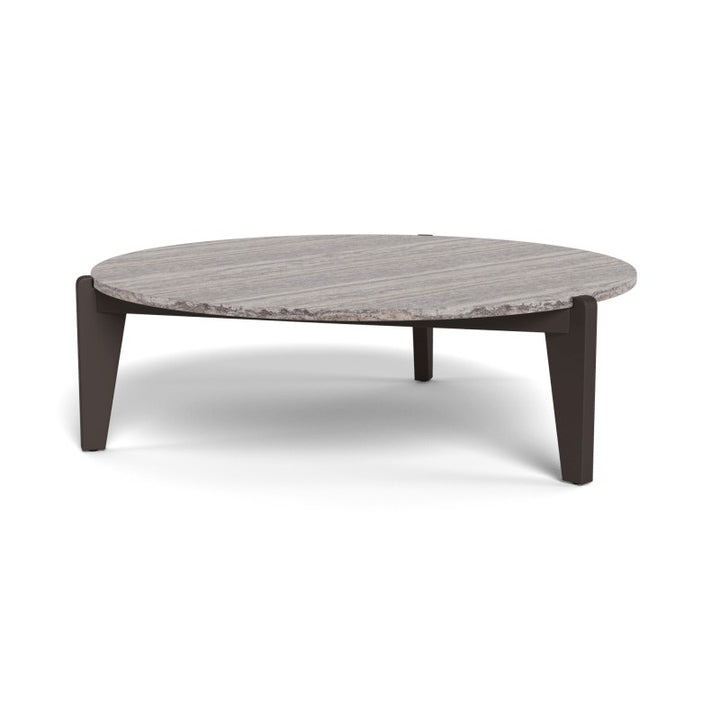 MLB Aluminum Round Coffee Table by Harbour in Aluminum Bronze