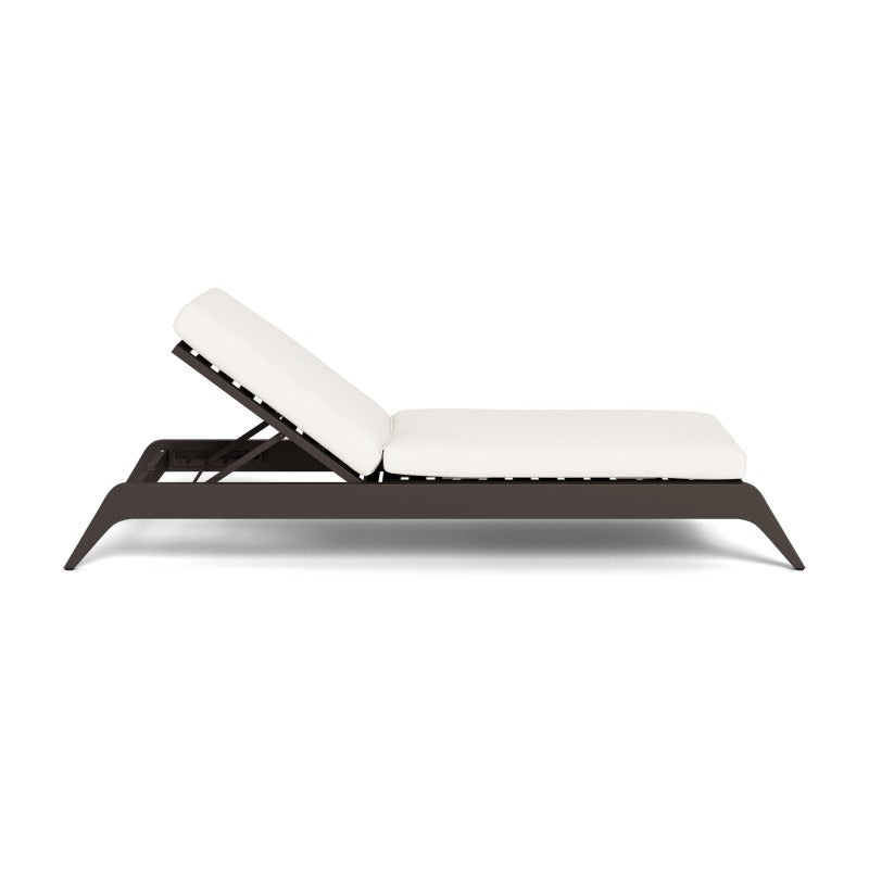 MLB Aluminum Slatted Sun Lounge by Harbour in Aluminum Bronze