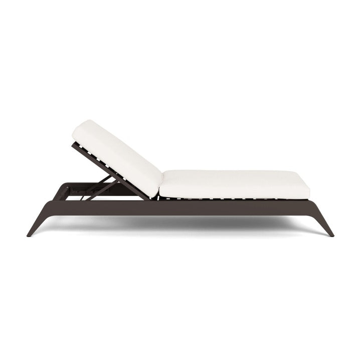 MLB Aluminum Slatted Sun Lounge by Harbour in Aluminum Bronze
