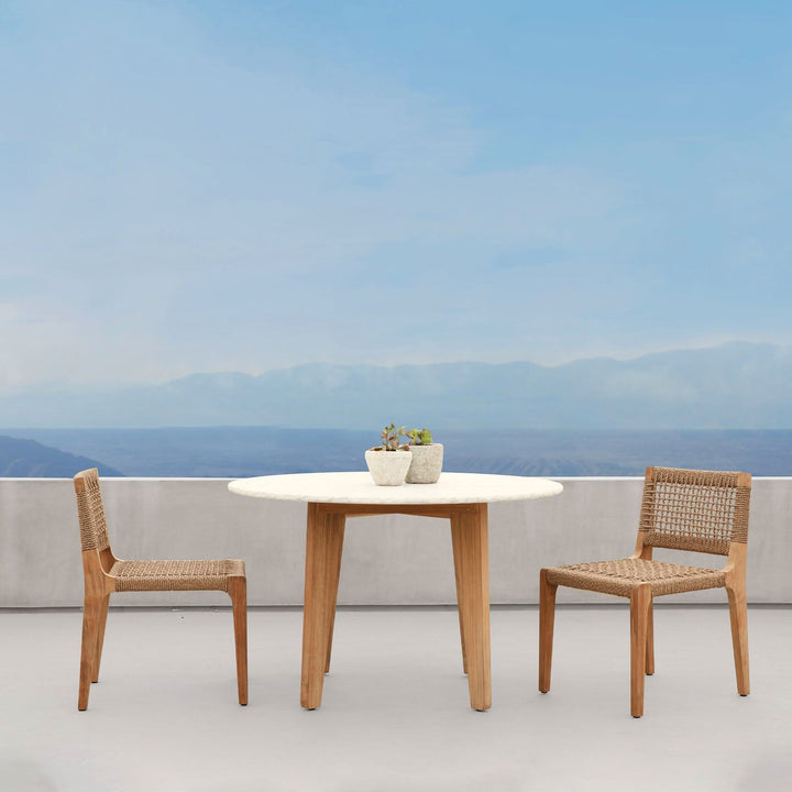 MLB Teak Armless Dining Chair by Harbour lifestyle 5