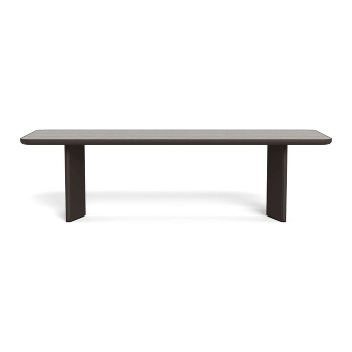 Moab 107" Rectangle Dining Table by Harbour in Aluminum Bronze