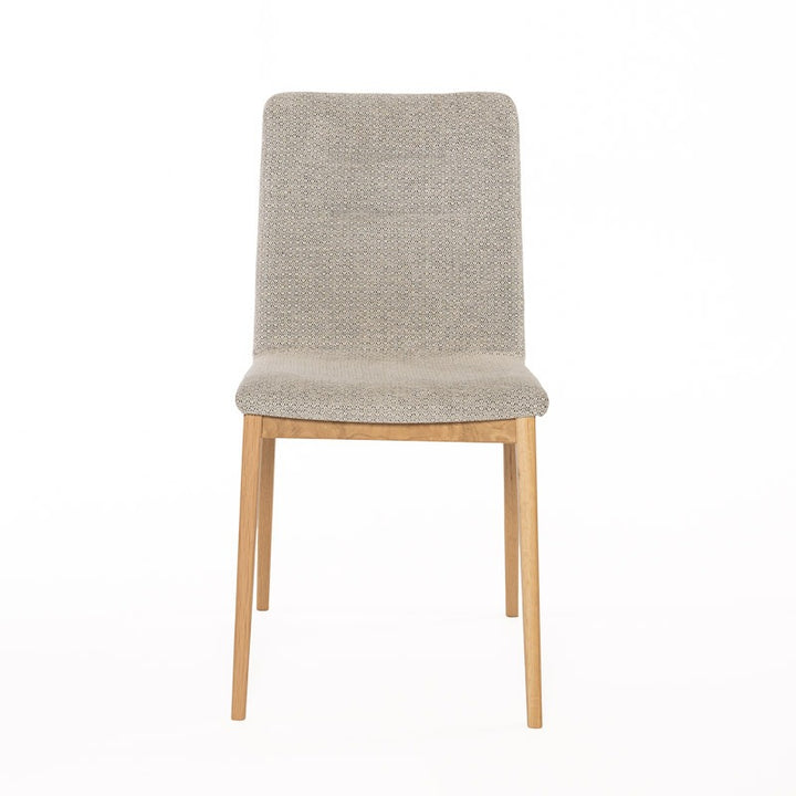 Mobi Dining Chair — front view, oak