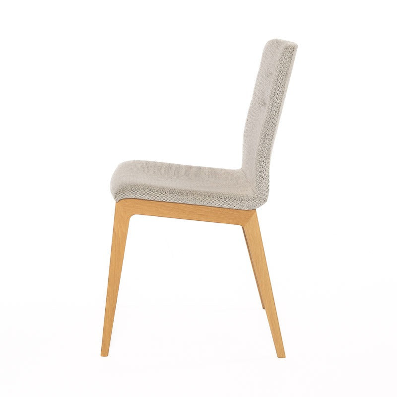 Mobi Dining Chair — side view, oak