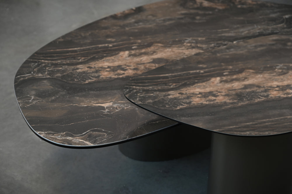 Mobital Argon end table in Fantasia Marrone Metallo, additional supplier view