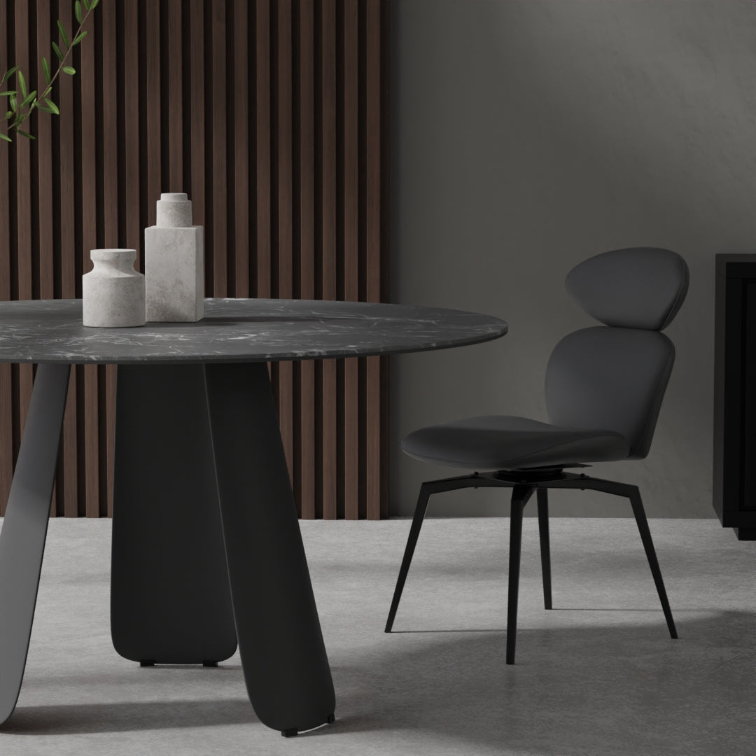 Mobital Palazzo round dining table in Black, additional supplier view