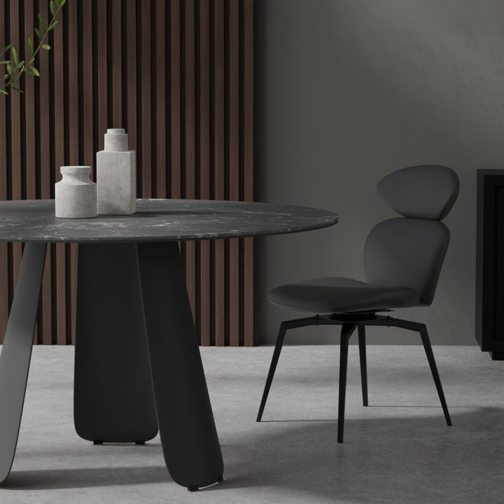 Mobital Palazzo round dining table in Black, additional supplier view