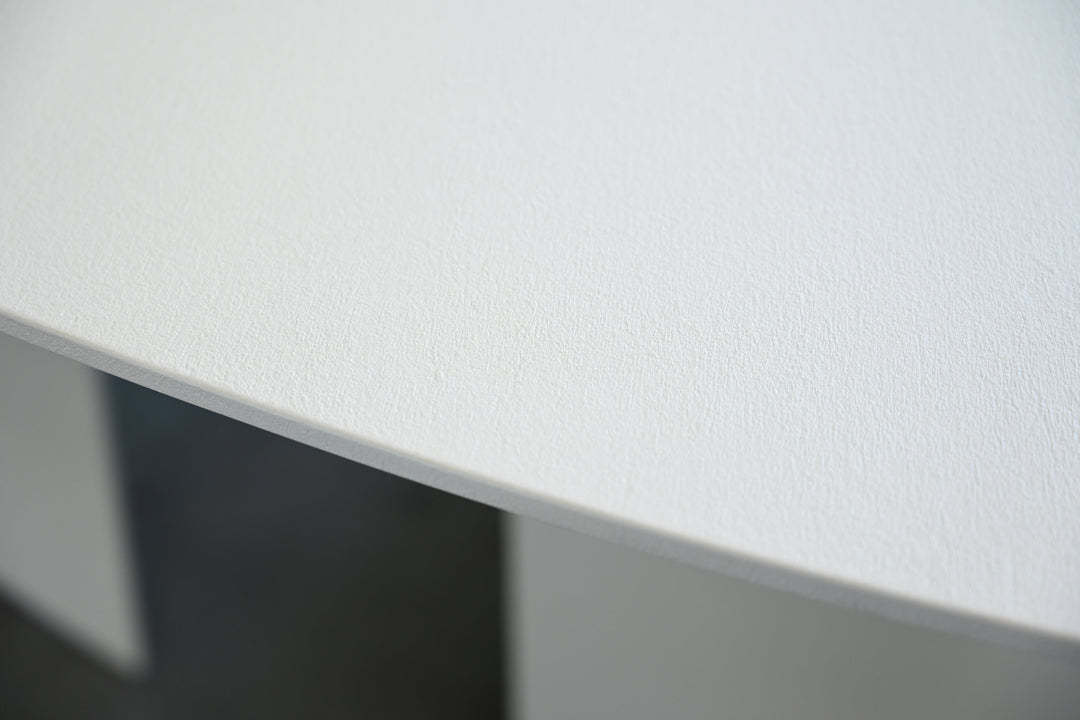 Mobital Tumuli oval outdoor dining table in Tapioca, base detail