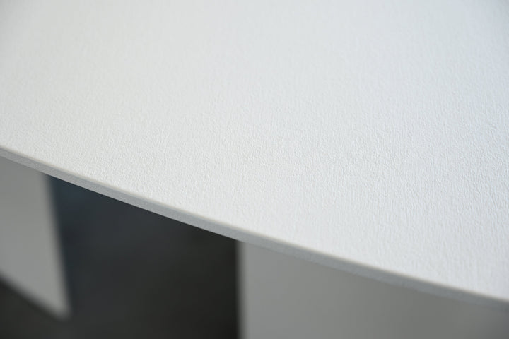 Mobital Tumuli oval outdoor dining table in Tapioca, base detail