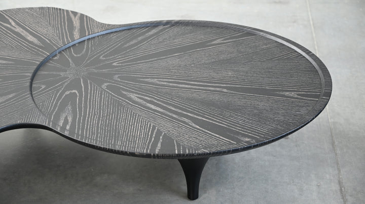 Mobital Coupe Vintage Black Wash — wood grain and tray-edge detail