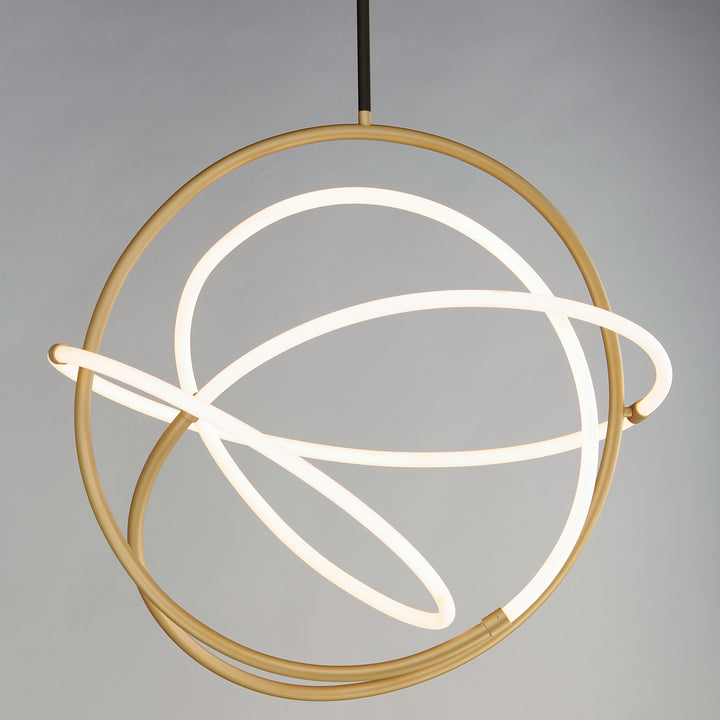 Mobius 31.5" LED Pendant by ET2 Lighting, styled view 4