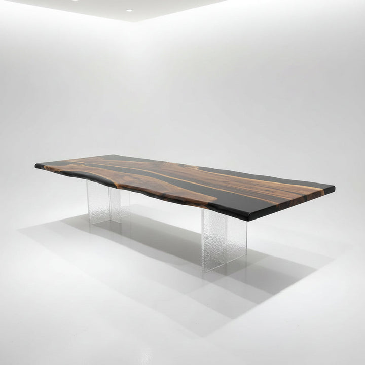 Black Walnut Live Edge River Dining Table by Thomas Dawn