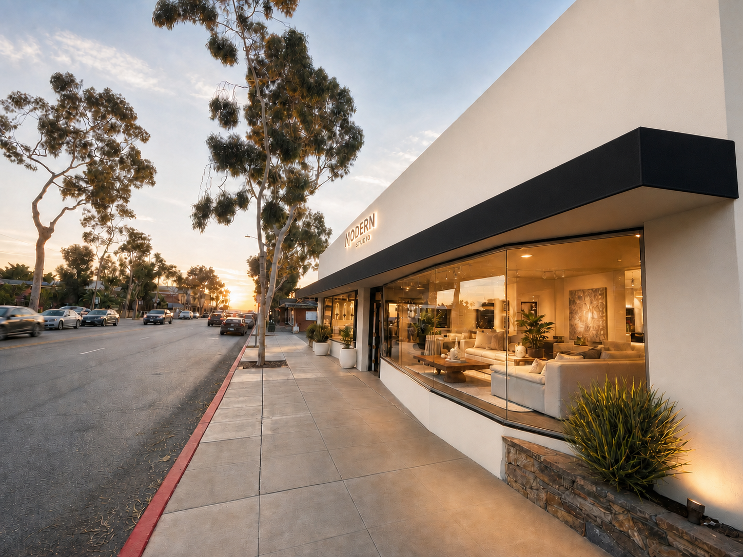 Modern Studio furniture showroom in Laguna Beach California