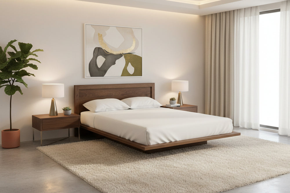 Moduluxe Platform Bed with Panel Headboard - 35" Series Copeland Furniture