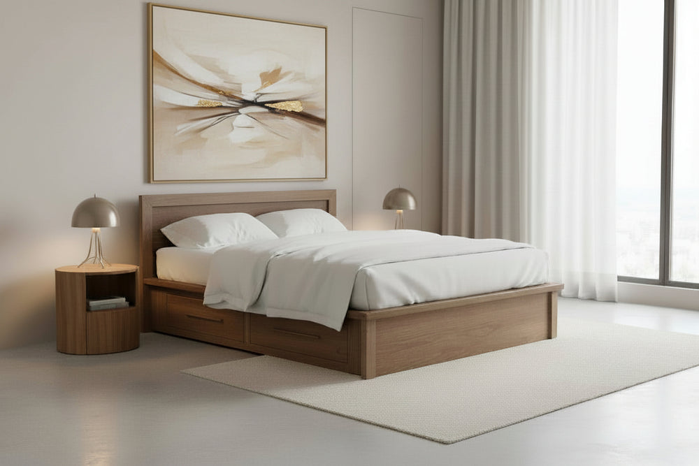 Moduluxe Storage Bed with Panel Headboard - 35" Series Copeland Furniture