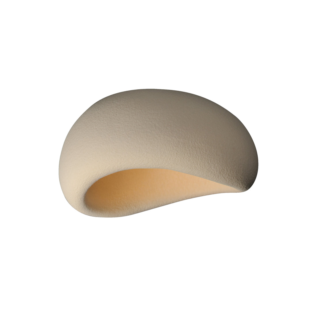 Moeraki 16" Flush Mount W/ LED Bulb by ET2 Lighting in Oyster, front view