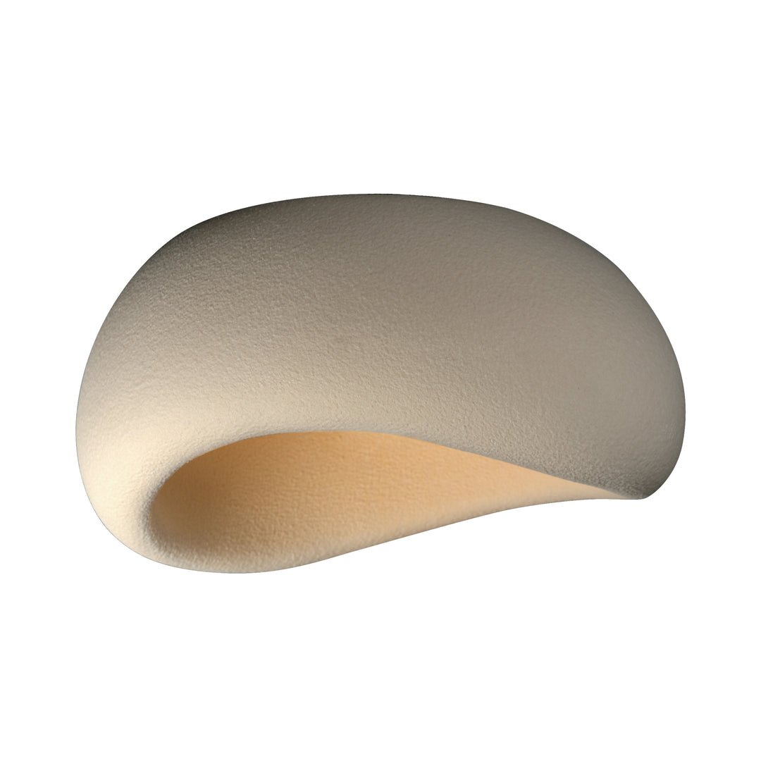 Moeraki 20" Flush Mount W/ LED Bulb by ET2 Lighting in Oyster, front view