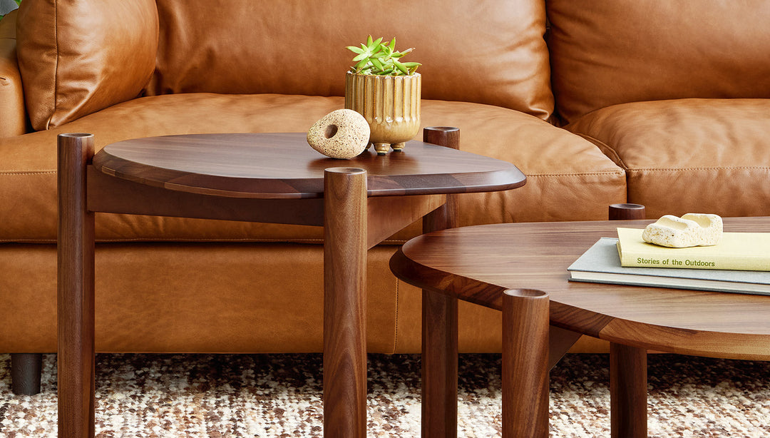 Monarch coffee and end tables nested