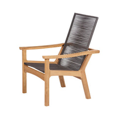 Monterey Deep Seating Armchair – Braided Cord by Barlow Tyrie – Brown Cord, white background