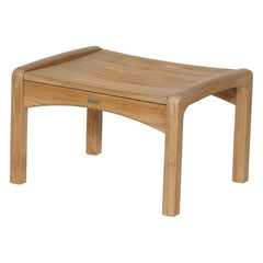 Monterey Deep Seating Ottoman – Teak by Barlow Tyrie, white background