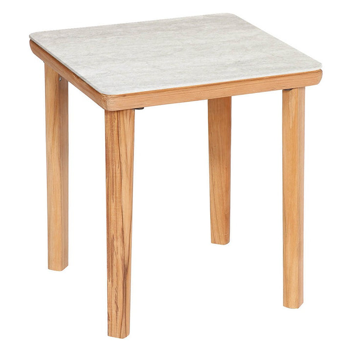 Monterey Side Table 50 by Barlow Tyrie – Frost Ceramic