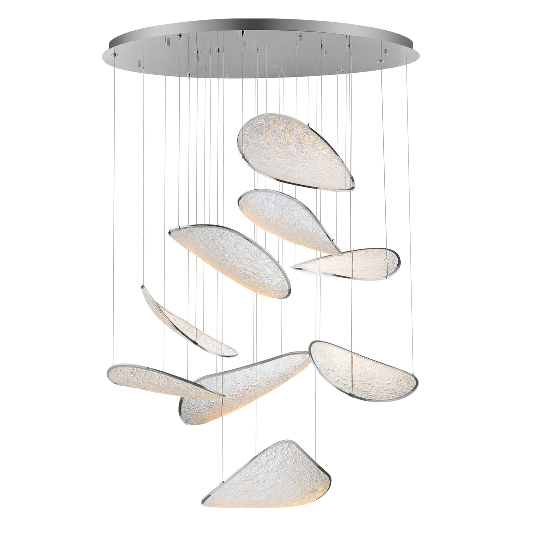 Moonscapes 9-Light LED Pendant by ET2 Lighting in Polished Chrome finish