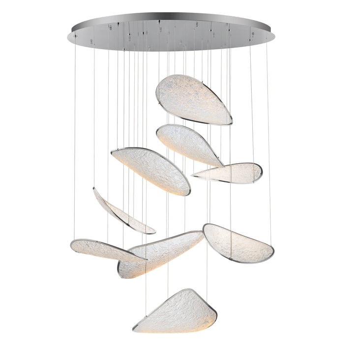 Moonscapes 9-Light LED Pendant by ET2 Lighting in Polished Chrome finish