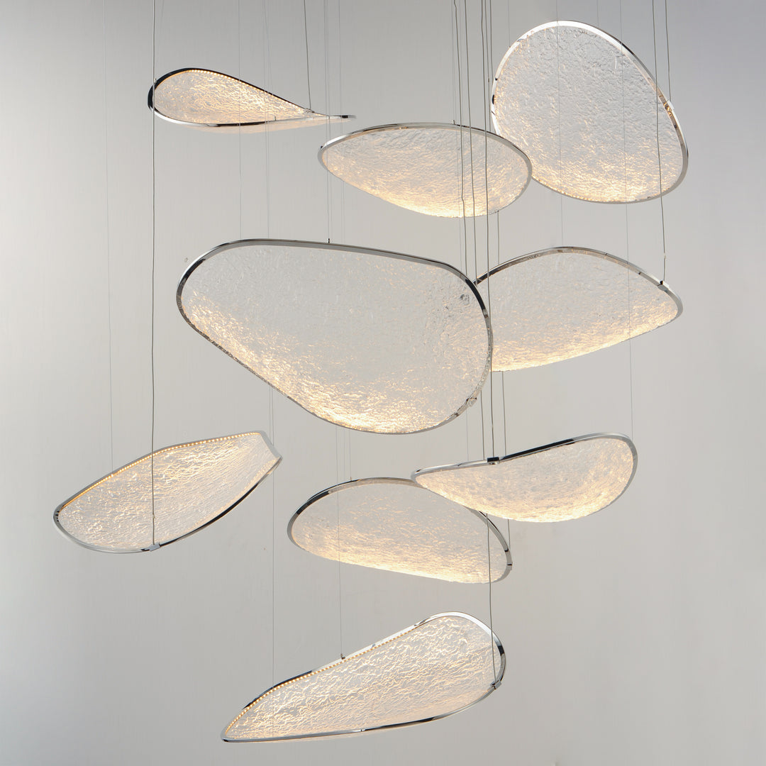 Moonscapes 9-Light LED Pendant by ET2 Lighting, styled view 2