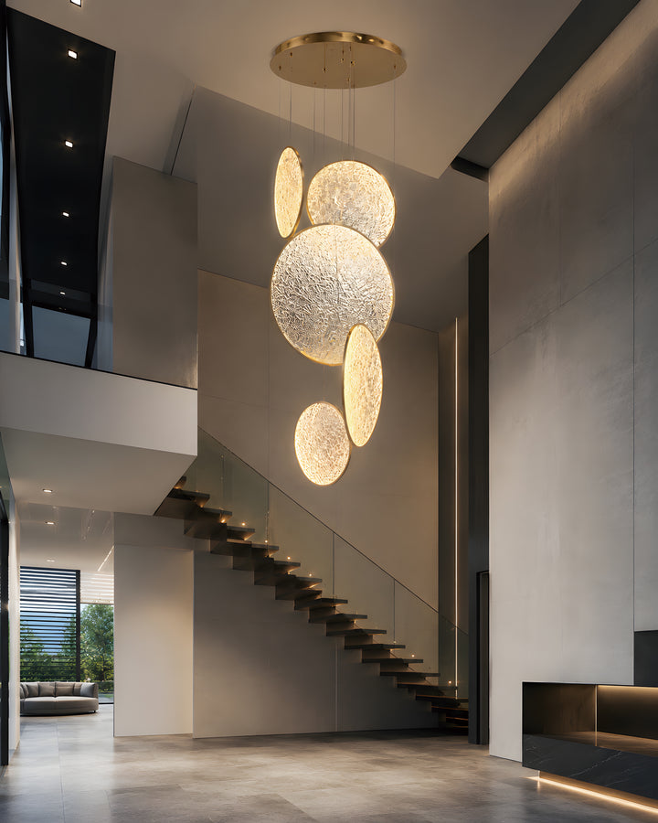 Moonscapes 5-Light LED Pendant in a contemporary interior