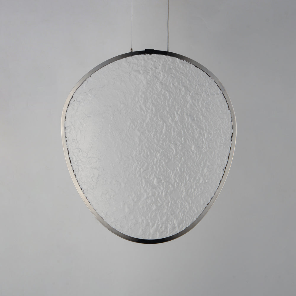 Moonscapes Single LED Pendant (16" L) by ET2 Lighting, styled view 1