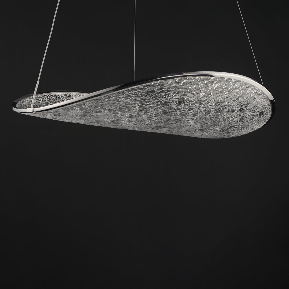 Moonscapes Single LED Pendant (23.5" L) by ET2 Lighting, styled view 1