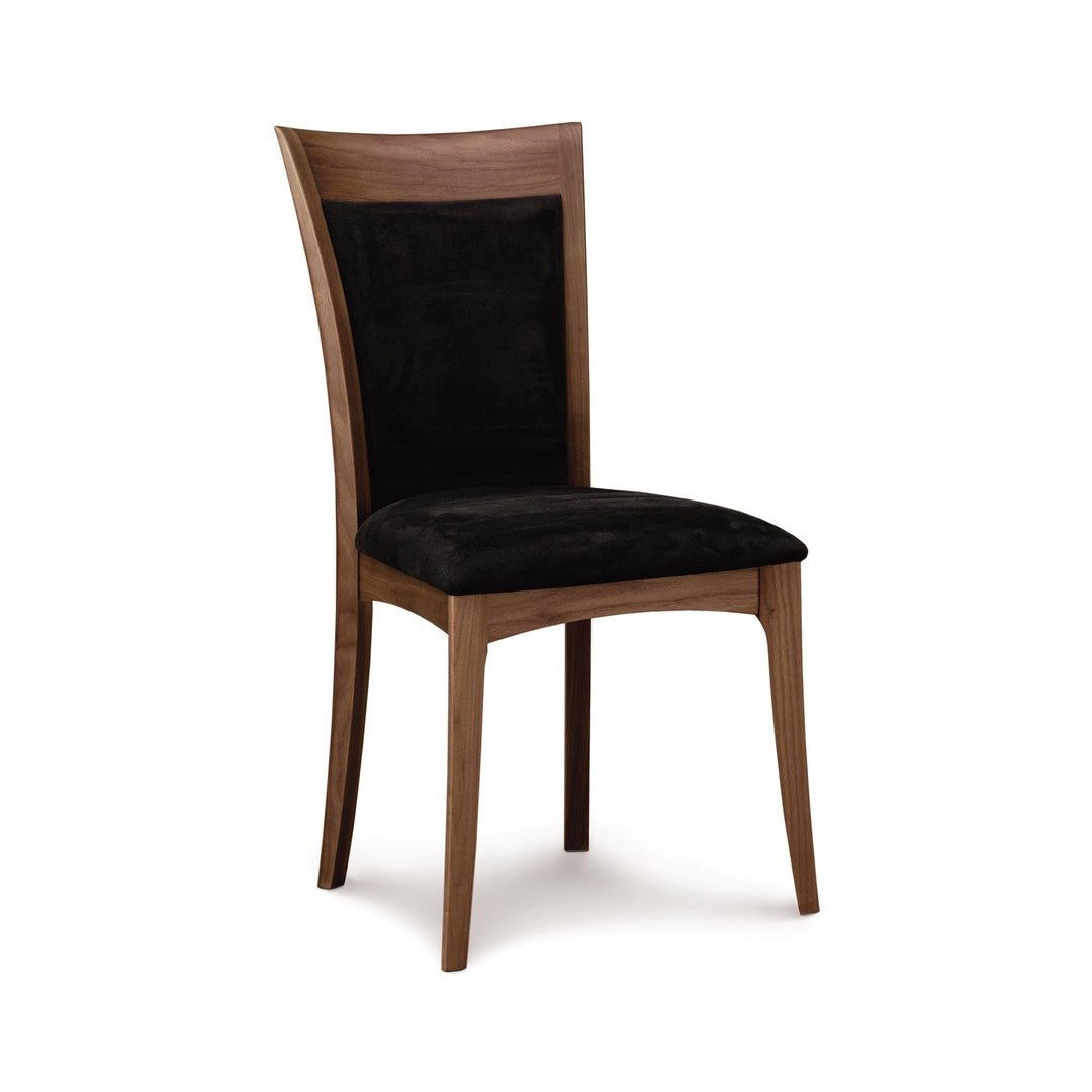 Morgan side chair in natural walnut